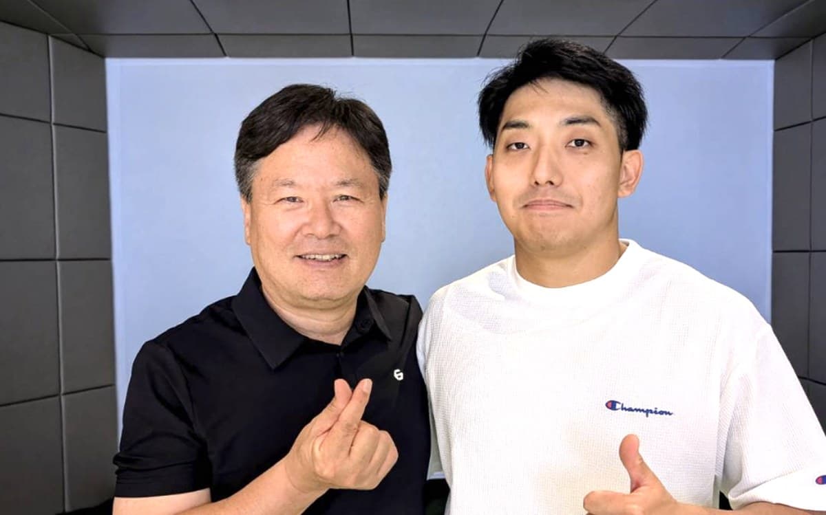 Ikko Yamazaki with Dr. Young-Hoo Kwon, golf biomechanics researcher